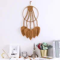 macrame tapestry wall hanging background living room home decor handmade woven cotton tapestry handicraft ornaments