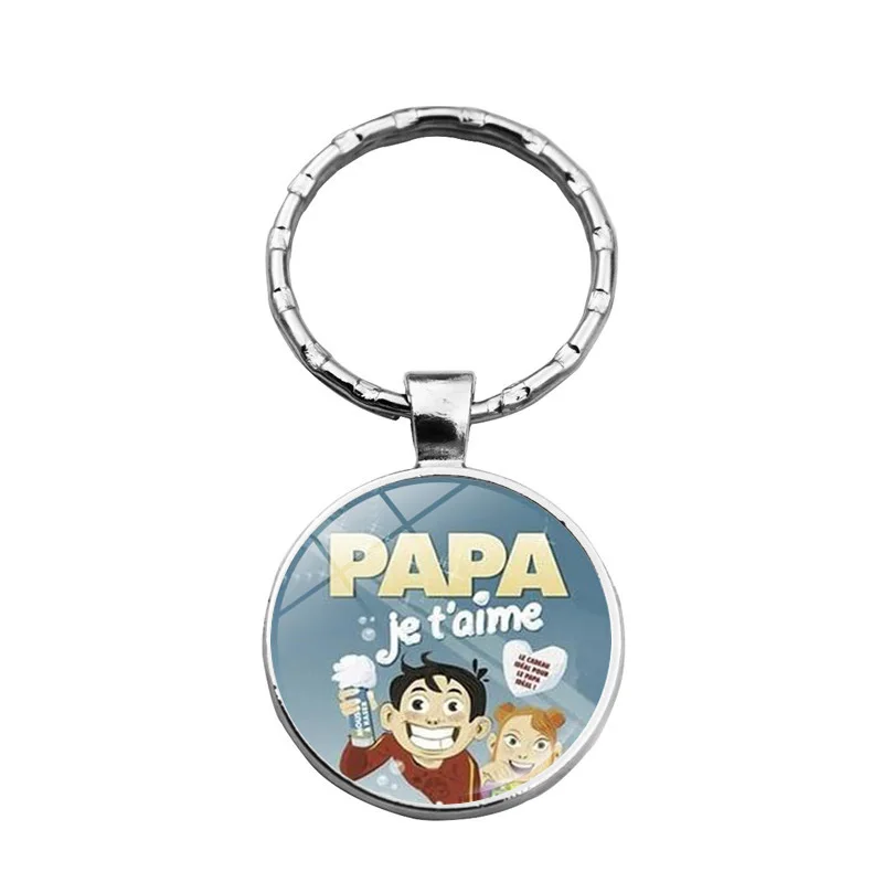 Горячая Распродажа модные брелки для ключей Je Love Papa кольца подарков отцам брелок