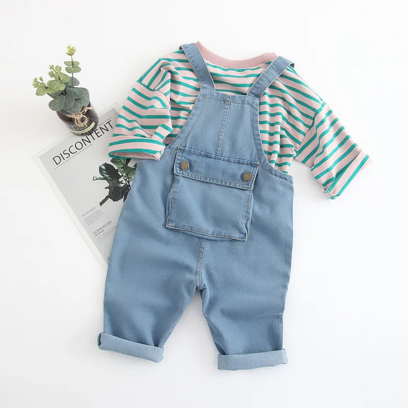 Комбинезоны для мальчиков и девочек универсальные джинсы джинсовые комбинезоны