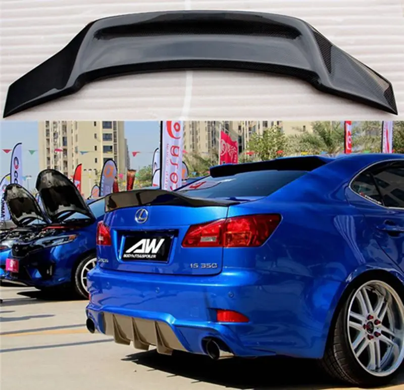 Хвост из углеродного волокна крыло задний спойлер для lexus is250 is300 IS300 IS350 2007 2008 2009 2010 2011 2012