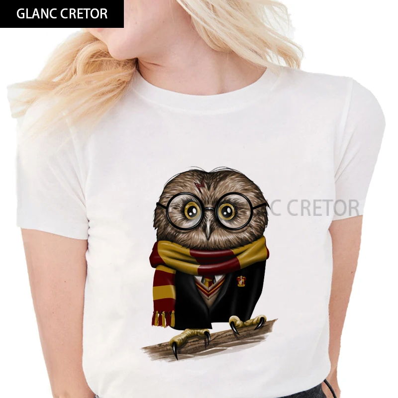 

Deathly Hallows Design Tops Print Women T-Shirt Slim Casual White Tops New Fashion Three Brothers Tale T-shirts