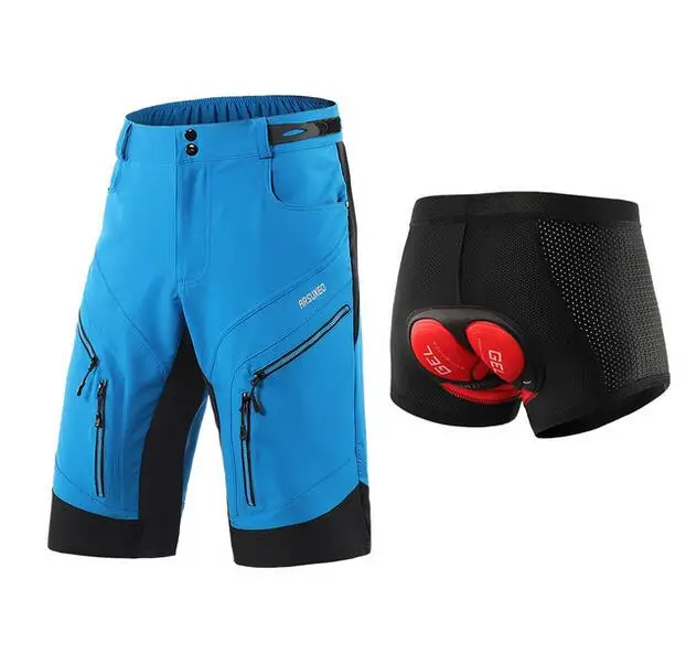 Шорты ARSUXEO мужские для горного велосипеда спортивные велосипедные свободные