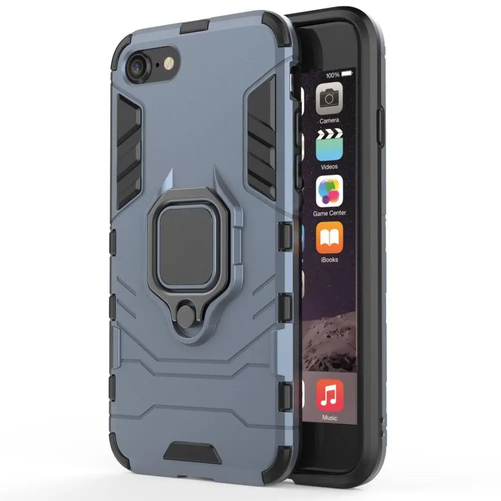 Для iphone 6 6S 7 8 PLUS X XR XSMAX чехол Силиконовый ТПУ и Жесткий ПК роскошный бронированный