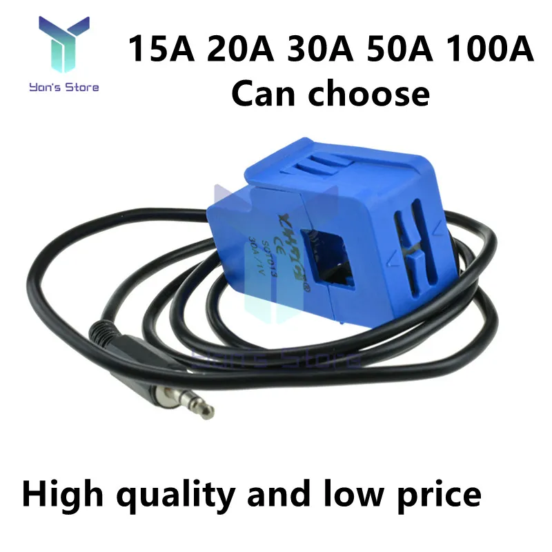 

15A 20A 30A 50A 100A SCT-013 0-100A Open-Close Current Transformer Non-invasive AC Current Sensor Split Core Current Transformer