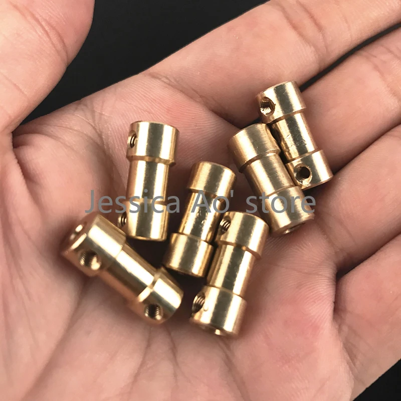 10 шт. жесткие МУФТЫ ЦИЛИНДР Медный двигатель коннектор металлическая муфта