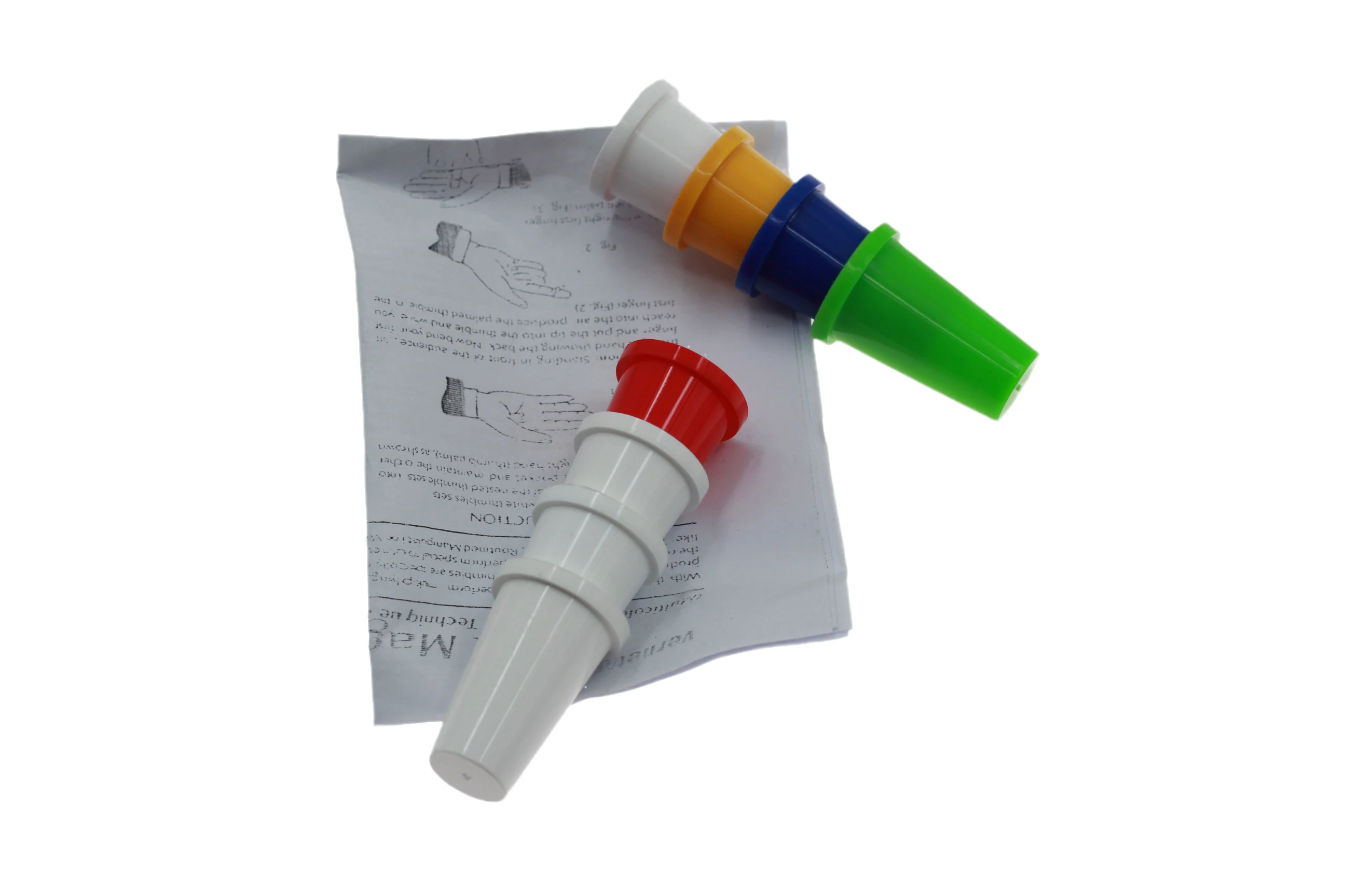 Двойной Цвет 16 Магия наперстки вложенных с двумя пальцами Кепки