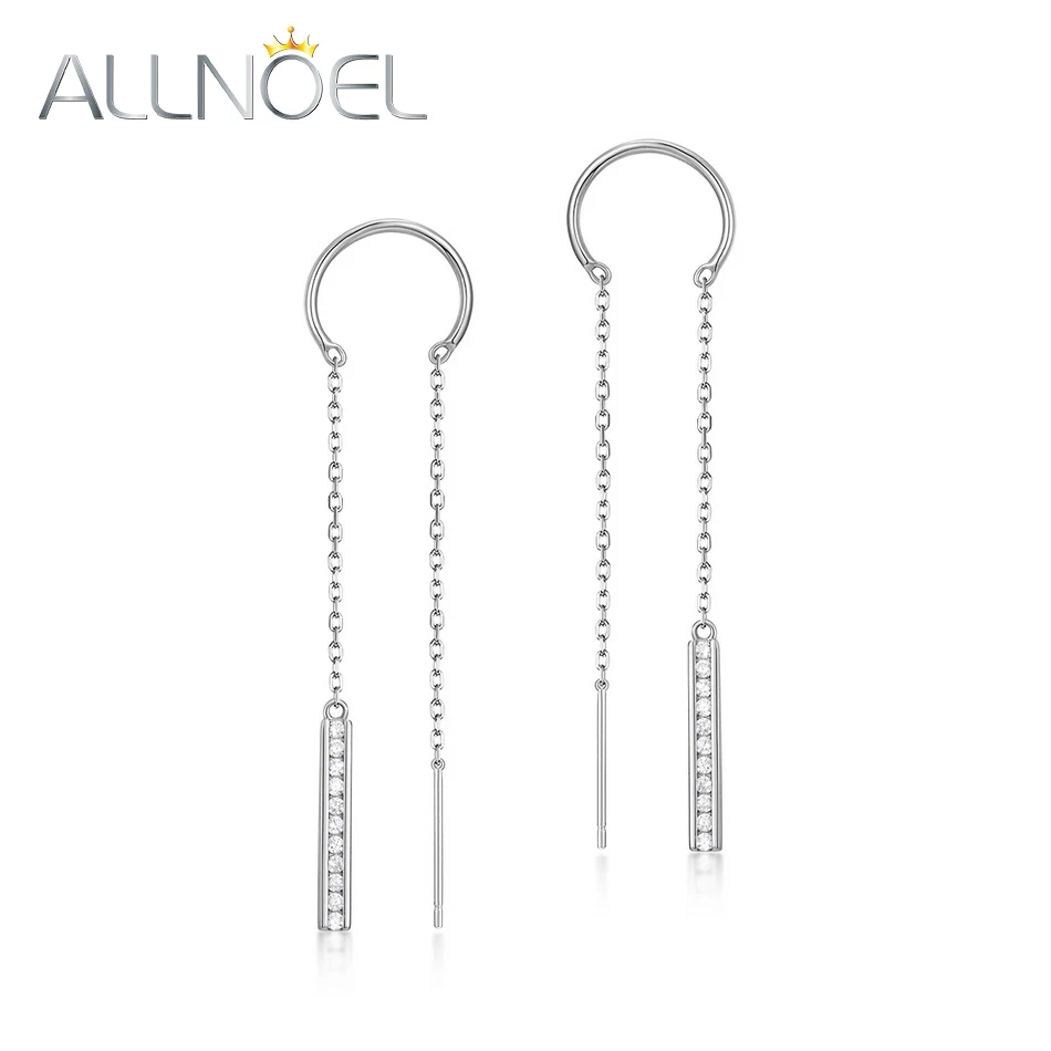 ALLNOEL латунные серьги для женщин Циркон Родиевые классические модные медные в