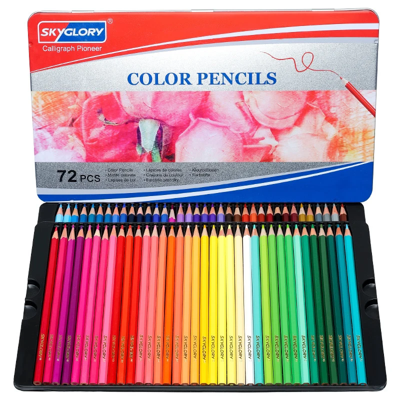 

24/36/72 Color Pencil Oil Color Lead Paint Brush Watercolor Colored Pencil Set Hand-Painted School Drawing Sketch Art Supplies