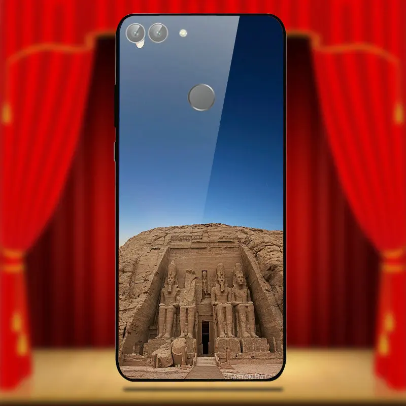 Eye Of Horus Ancient Egypt Pyramids Tempered Glass Phone Cases for Huawei Honor 6X 8 8A 9 10 P20 P30 Smart Pro Lite Bags | Мобильные