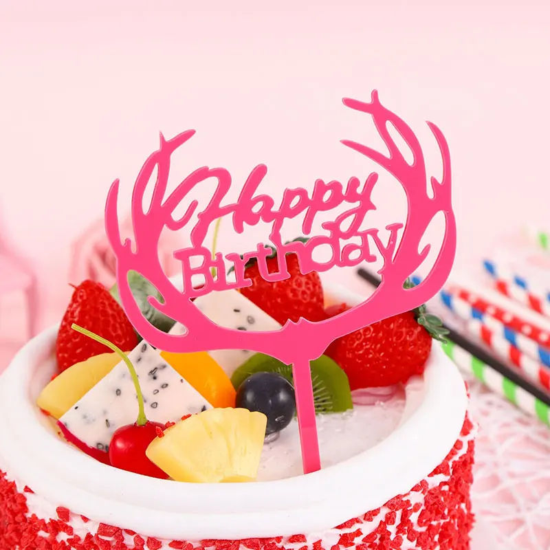 Бесплатная доставка домашний торт С Днем Рождения топпер для торта открытка