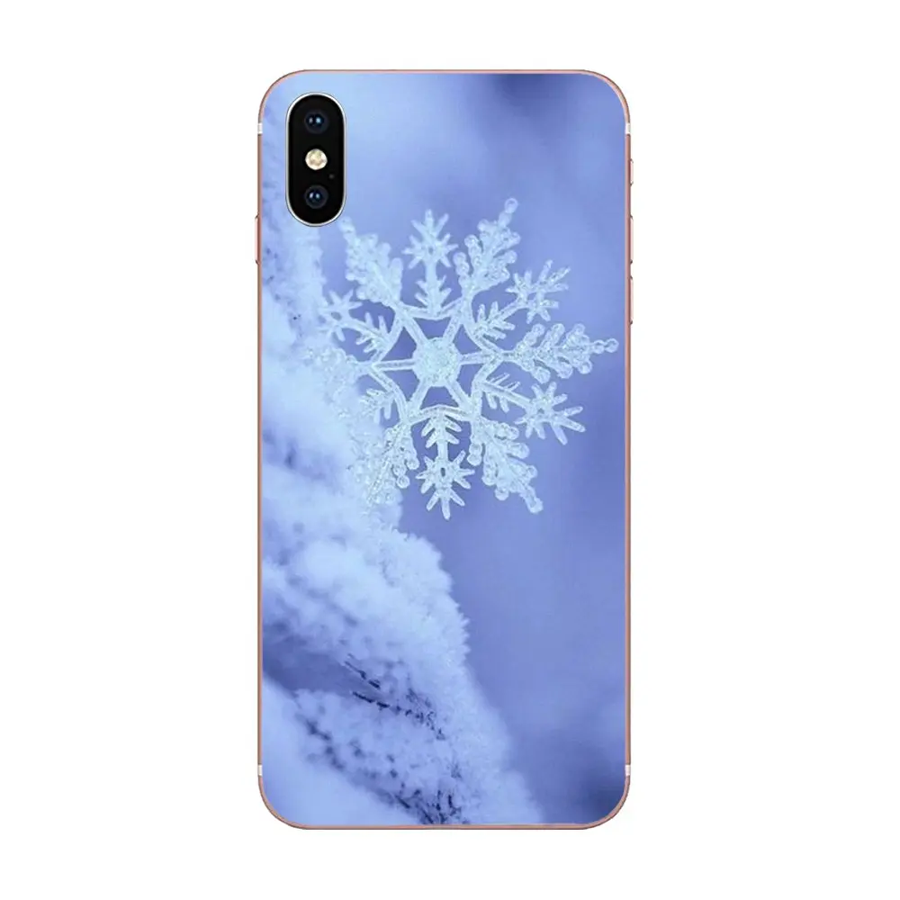 Новый год Снежинка брендовые новые Рождество для Galaxy J1 J2 J3 J330 J4 J5 J6 J7 J730 J8 2015 2016 2017