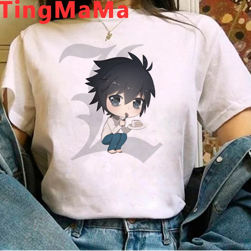 

Смертная записка Shinigami Ryuk одежда женская парная одежда для пар в винтажном стиле kawaii 2021 футболка размера плюс