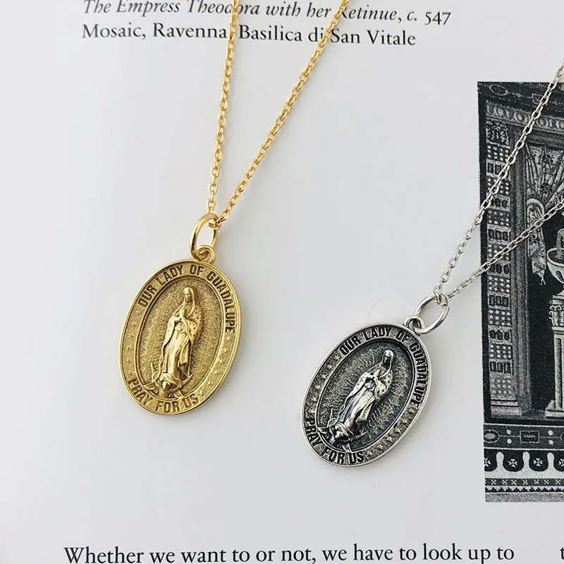 Lispector ожерелье из стерлингового серебра 925 пробы с ретро-подвеской для женщин