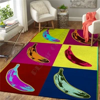 psychedelic banana 3d all over print carpet mat for living room doormat flannel print bedroom non slip floor rug 03