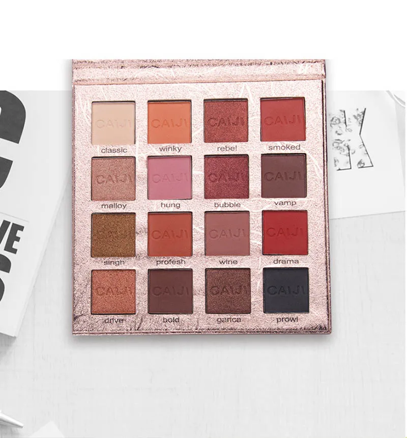 Cellacity Nude Eye Shadow Beauty Palette Makeup Kit 16 Colors Matte Shimmer Glitter Eyeshadow Powder Waterproof Pigmented |