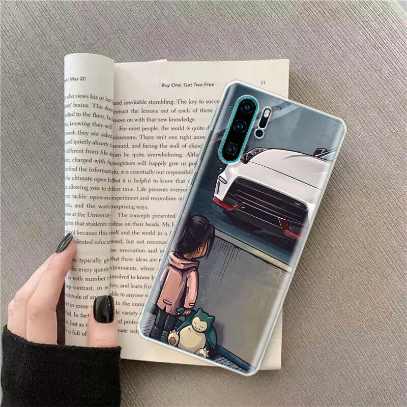 

Boy See Sports Car Jdm Drift Phone Cover For Huawei Mate 30 20 10 Nova6SE P10 P20 P30 P40 Pro Plus Lite P Smart Z Case