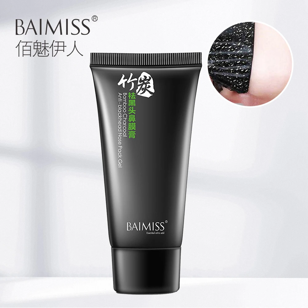 BAIMISS Нос Черноголовых Remover Лица Черная Маска Лечение Акне Пилинг Маска Всасывания Уход За Кожей Лица Пор Полосы Черноголовых Маски