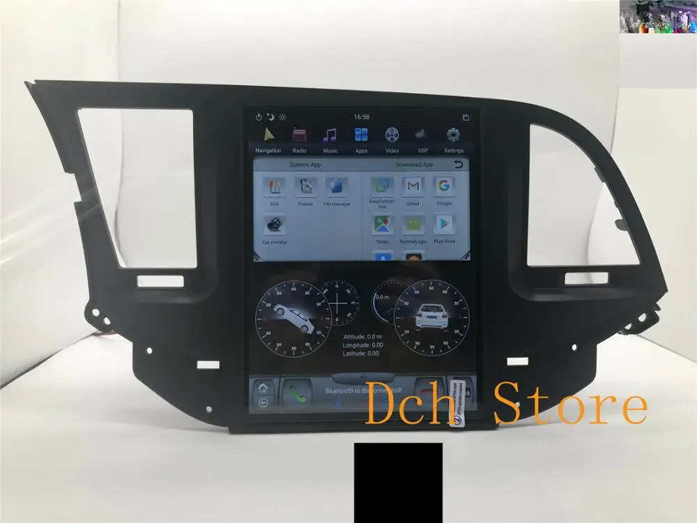 Автомобильный DVD плеер Tesla Style 10 4 дюйма Android 9 0 GPS навигация для Hyundai ELANTRA 2016 2017 2018 PX6