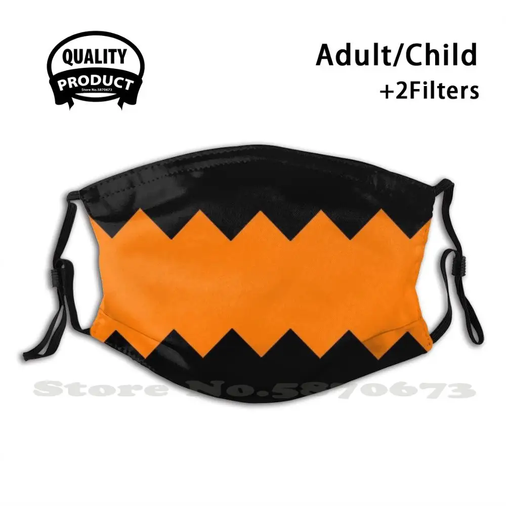 

Pixel Shark Teeth (Orange) Fashion Mouth Masks Filter Adult Kids Face Mask Pixel Art Shark Teeth Shark Teeth