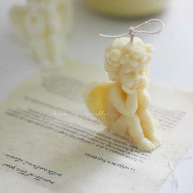 3d милый ангел детская форма для свечей пластырь ароматерапии гипсовая