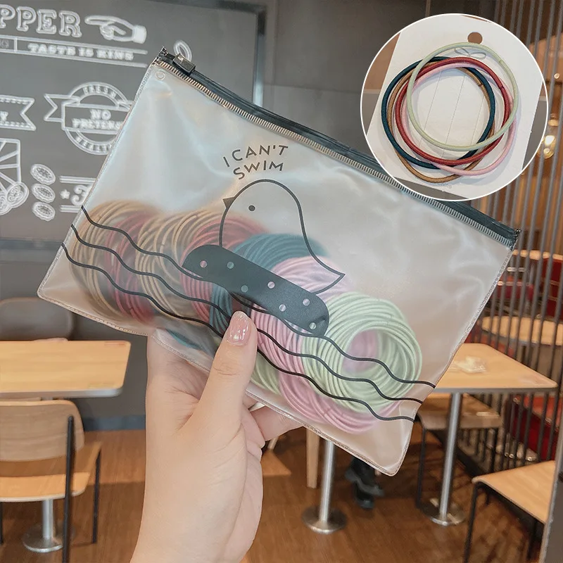 

100Pcs /Bag Girls Elastic Hair Rope Small Rubber Bands Ponytail Holder Children Women Scrunchie Hair Tie Hair Accessories