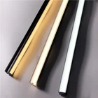 Черный светодиодный алюминиевый профиль, 50 см1,64 футов, 20 дюймов