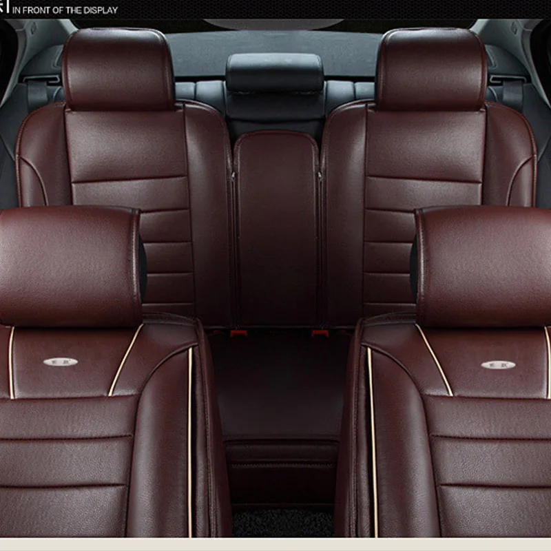 Роскошный чехол для автомобильного сиденья из искусственной кожи