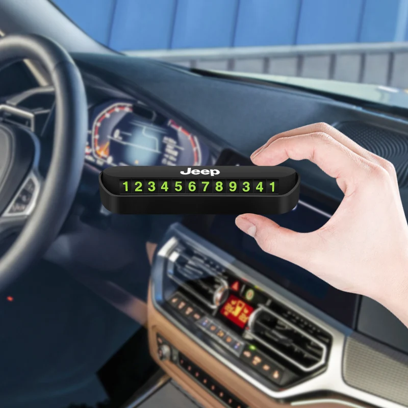 Табличка с номером телефона ABS для автомобильного стайлинга светящийся карточка