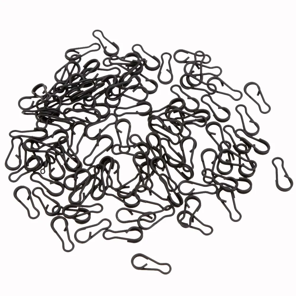 

100Pcs Fishing Swivels Tools Quick Link Clips for Carp Fishing Tackle Accessories Carp Rigs Terminal Tackle Rolling Swivels