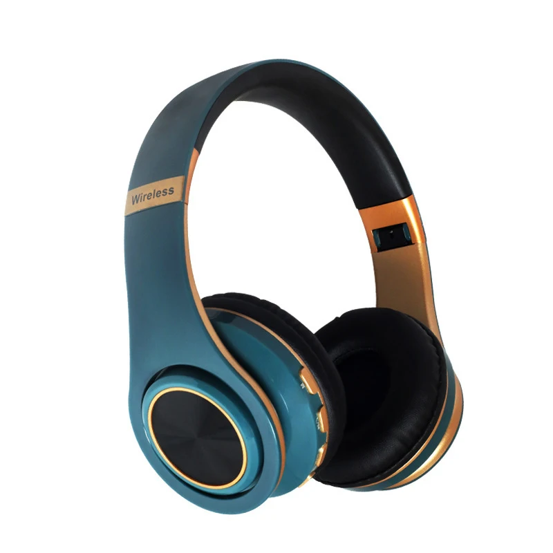 Портативная Складная гарнитура беспроводная bluetooth стерео наушники спортивная