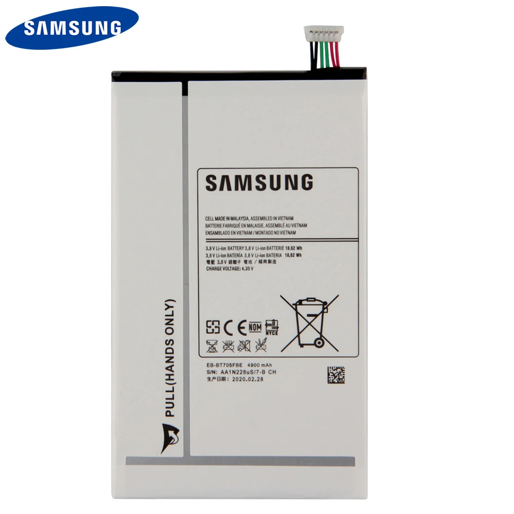 Оригинальная запасная EB-BT705FBC для планшета Samsung GALAXY Tab S 8 4 T700 T705 EB-BT705FBE