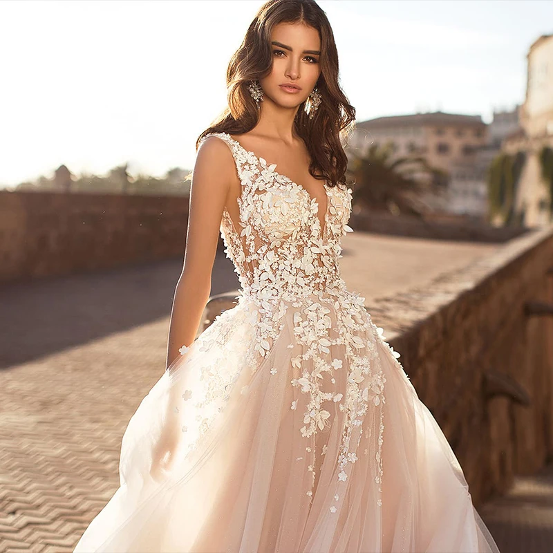 Сексуальное свадебное платье ETHEL ROLYN с открытой спиной 2021 Vestido De Noiva цвета