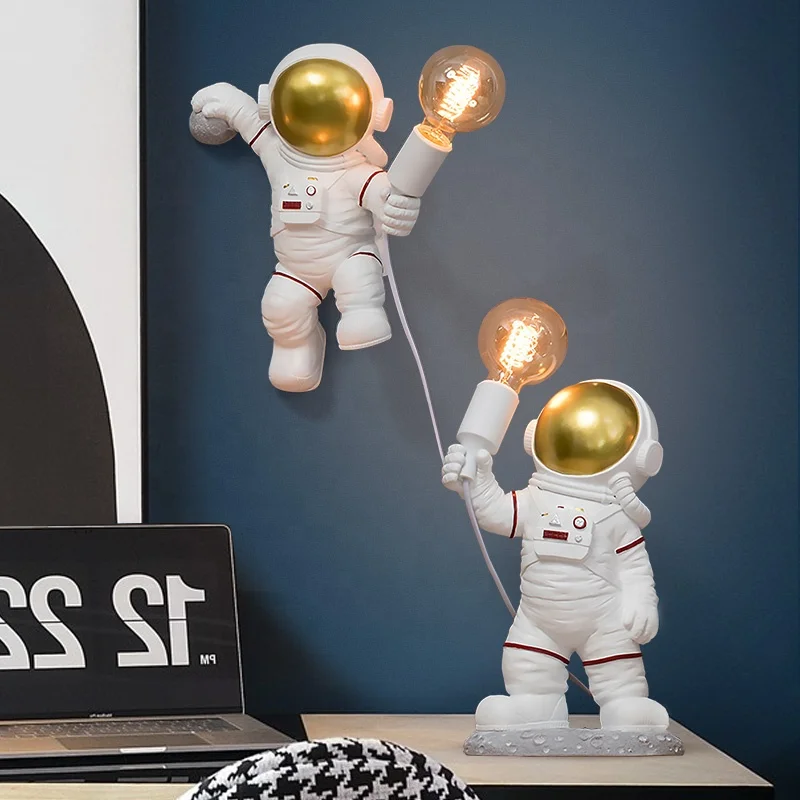 Скульптура космического человека статуя астронавта 3D печать луна ночник ins