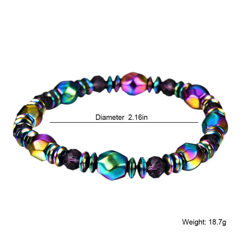 

Fashion color black radiation protection magnet weight loss bracelet hand-woven souvenir