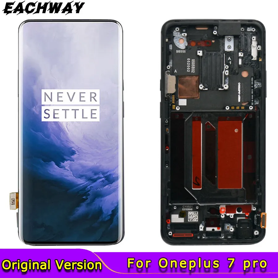 Оригинальный ЖК экран AMOLED для OnePlus 7 pro дисплей сенсорная панель дигитайзер