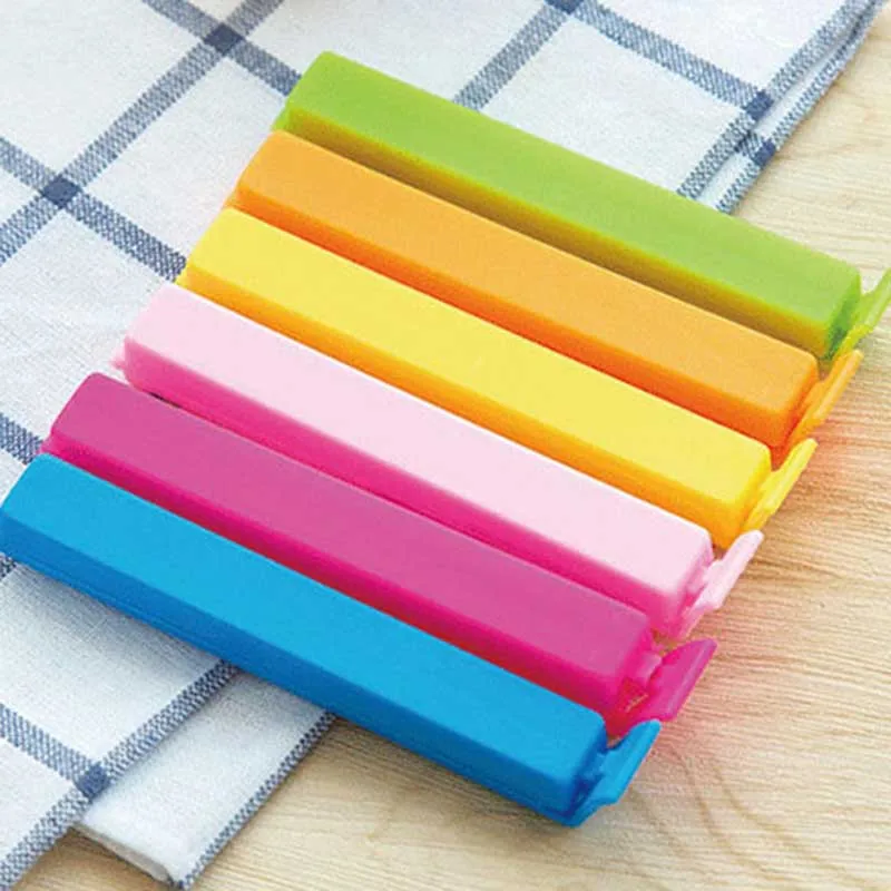 

5Pcs/set Portable New Kitchen Storage Food Snack Seal Sealing Bag Clips Sealer Clamp Plastic Tool Kitchen Accessories