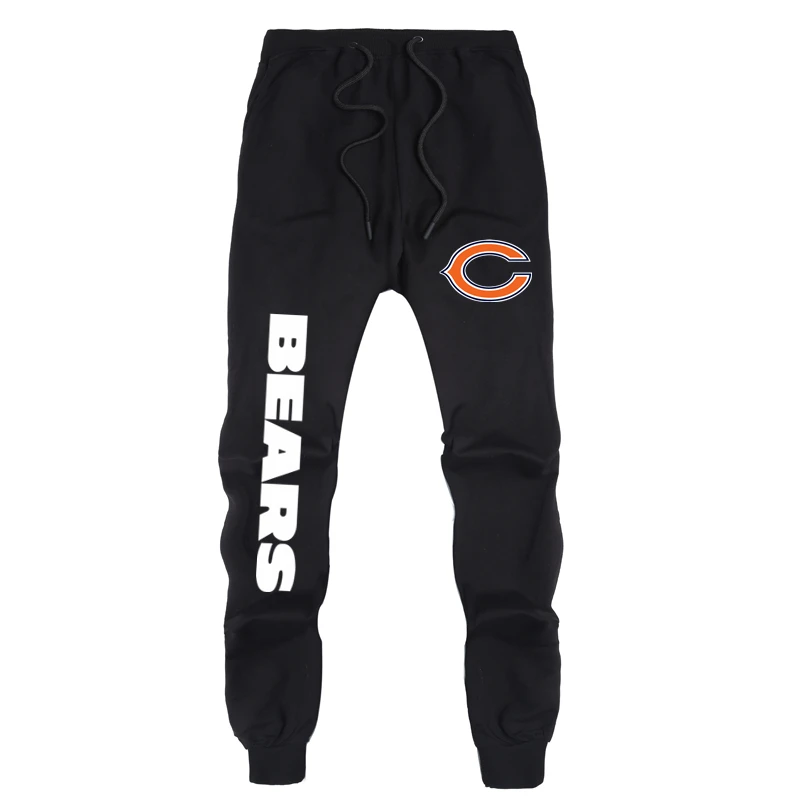 Bears Black Патриоты брюки весна и осень спортивный свитер брюки Новая Англия чемпионы Повседневные свитера брюки новые любовники мужские повседневные спортивные брюки - Цвет: Bears Black