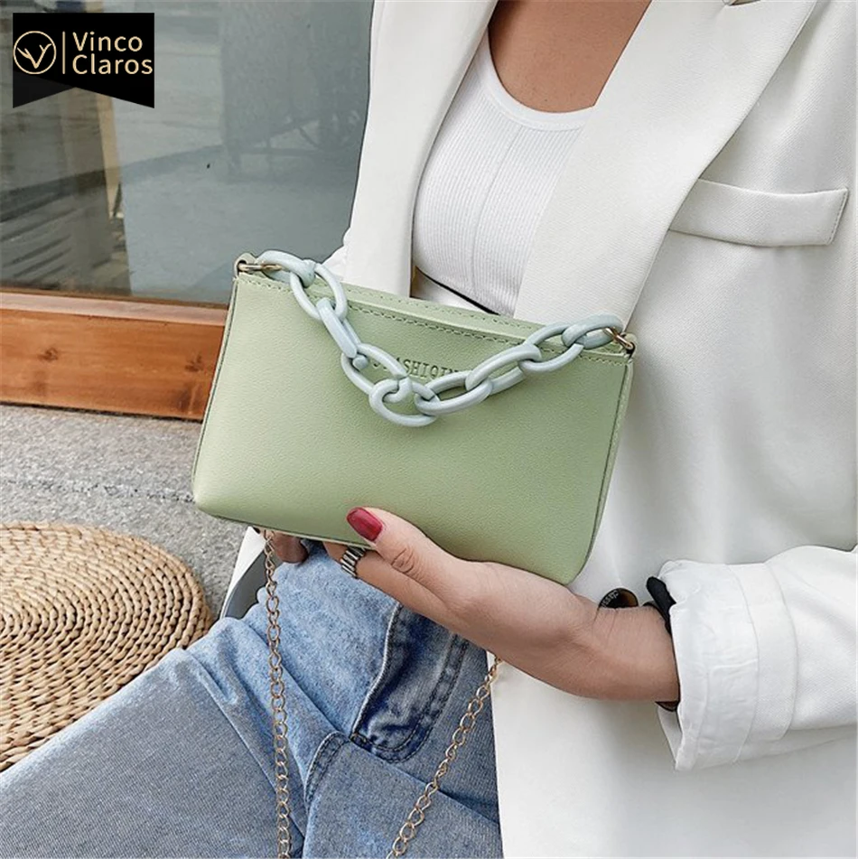 Модная женская маленькая сумка с клапаном летняя мини на цепочке плечо женские