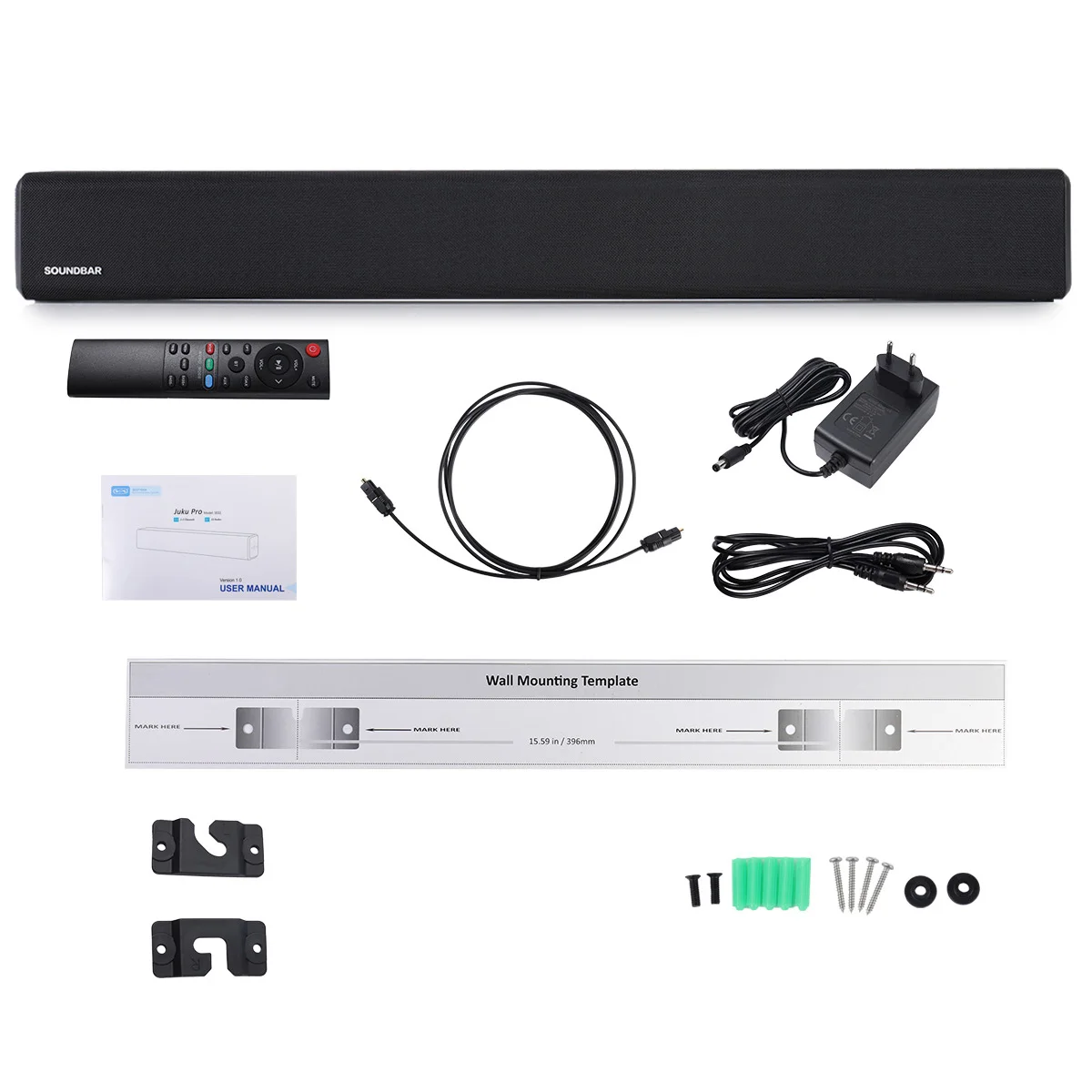 100w touch screenremote control soundbar home theater sound system tv bluetooth speaker support optical aux sound bar for tv free global shipping