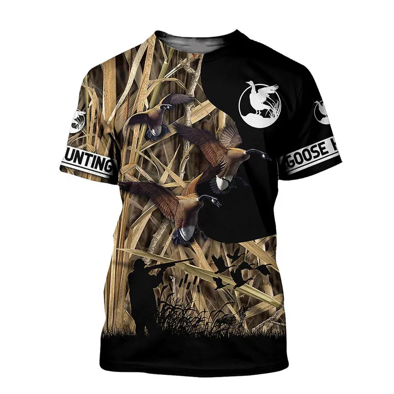 

Fashionable Men's T-shirt Beautiful Horse and Duck Hunting 3D Printing Harajuku Casual Short Sleeve Unisex Round Neck Dress 620