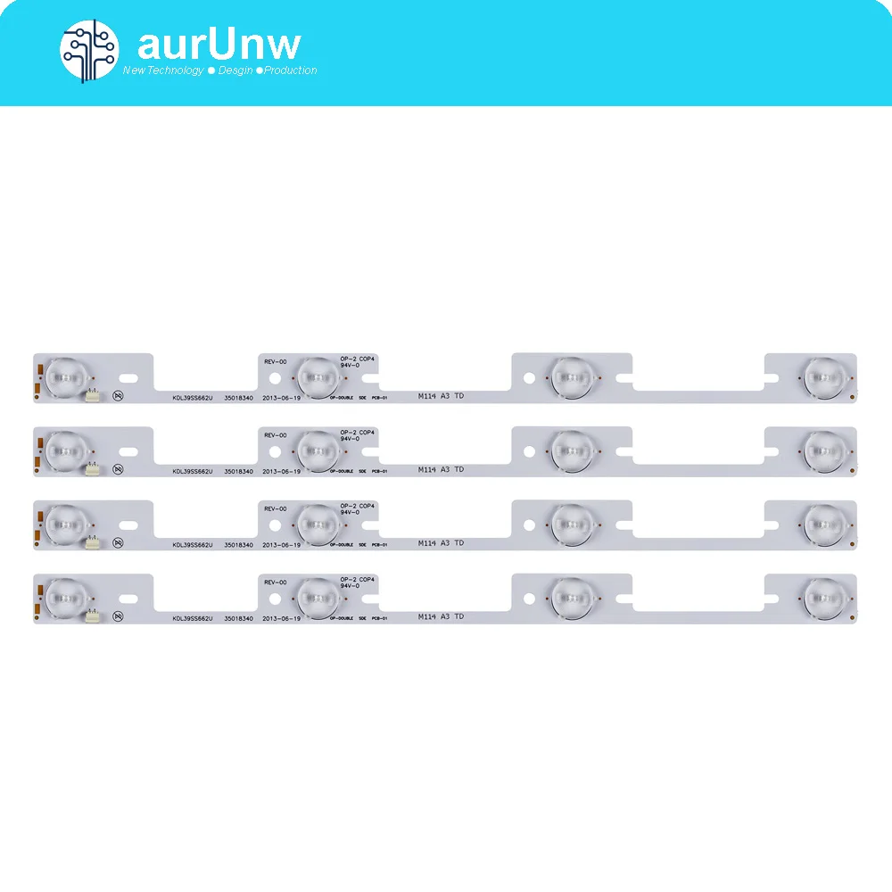 

Новый 500 шт. * 4 светодиодный s * 6V 327 мм светодиодный подсветка бар для ТВ KDL39SS662U 35018339 KDL40SS662U 35019864