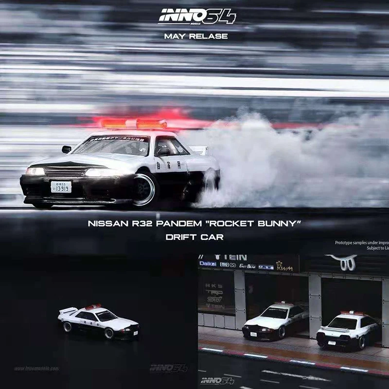 

INNO 1/64 модель автомобиля Nissan GTR R32 PANDEM ROCKET BUNNY коллекция металлических литых дисплеев