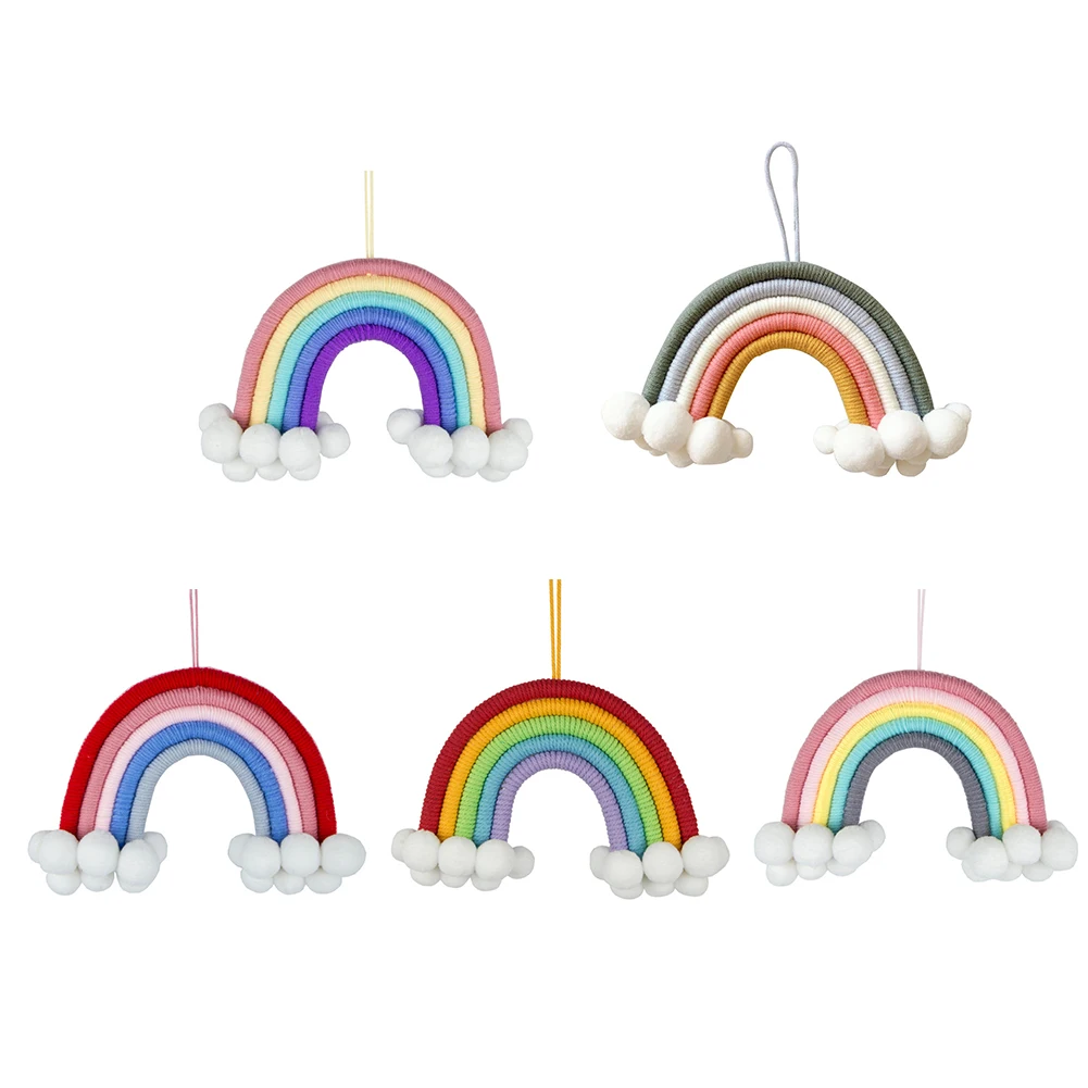 

Home Decor Rainbow Wall Hanging Decorative Colored For Boho Home Decor Party Supplies Baby Shower Nursey Dorm Room Colorful
