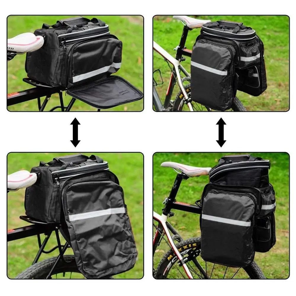 

12 INCH MTB Bike Bicycle Saddle Bag Under Seat Storage Tail Pouch Cycling Rear Pack