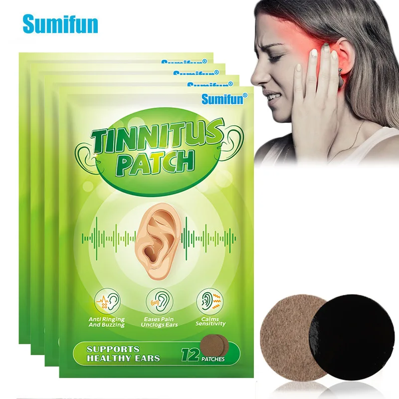 

24Pcs Sumifun Tinnitus Patch Hearing Loss Deafness Treatment Stickers Headache Ears Tingle Pain Relief Massage Body Care Plaster