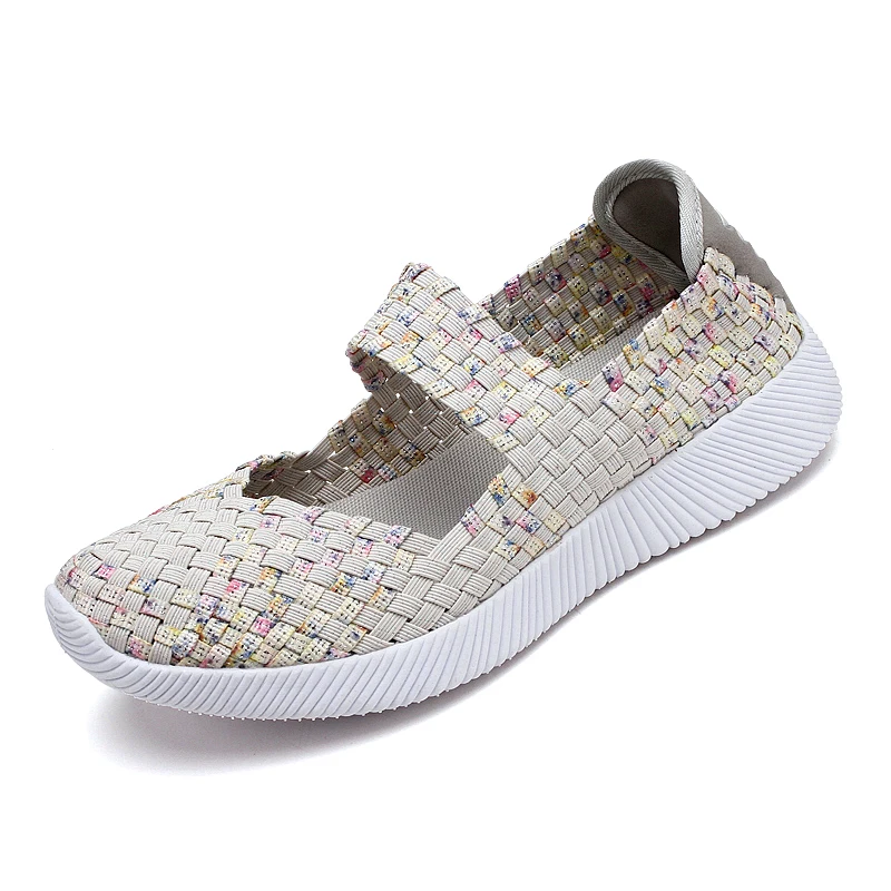 Г.; nuevas zapatillas de deporte de moda para mujer; zapatos casuales; zapatos de verano de malla para mujer; zapatillas transp - Цвет: 1915Beige
