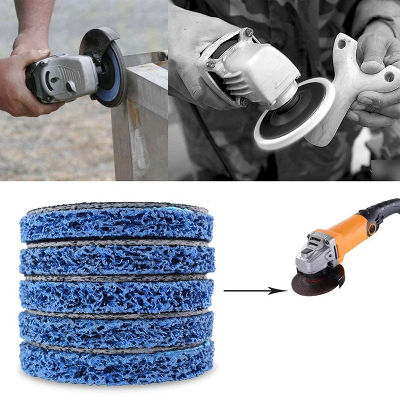 

5Pcs 125 x 22mm Poly Board Abrasive Belt Rust Remover Remover Cleaning Wheel