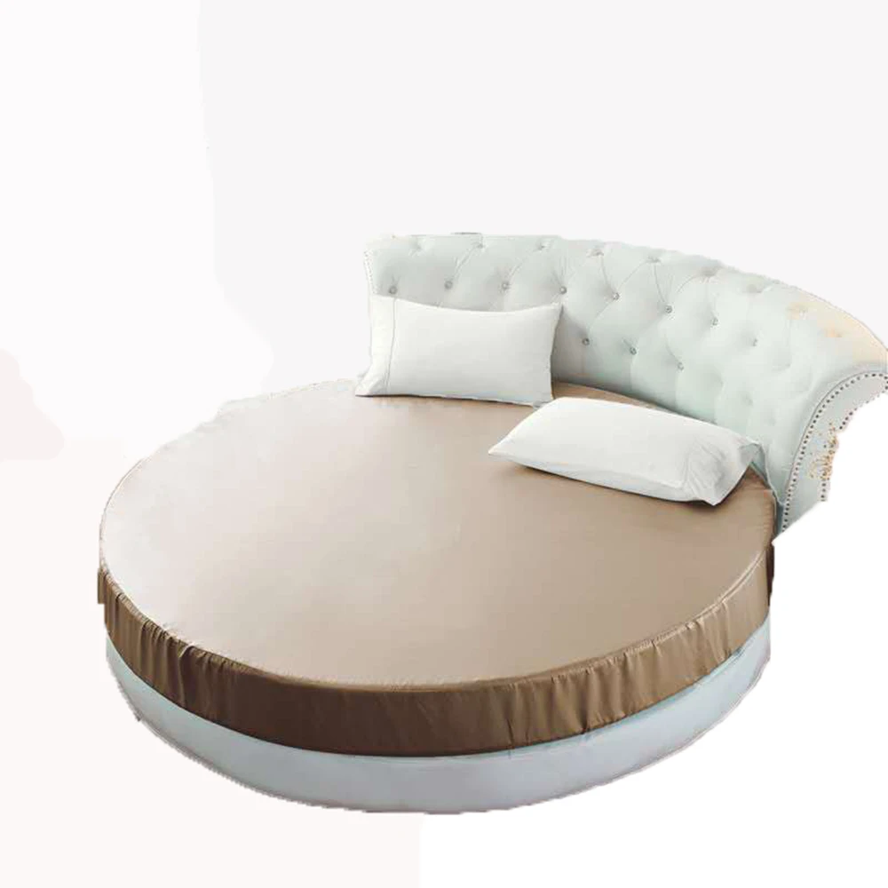 Эластичная натяжная простыня шелковистая атласная однотонное постельное белье