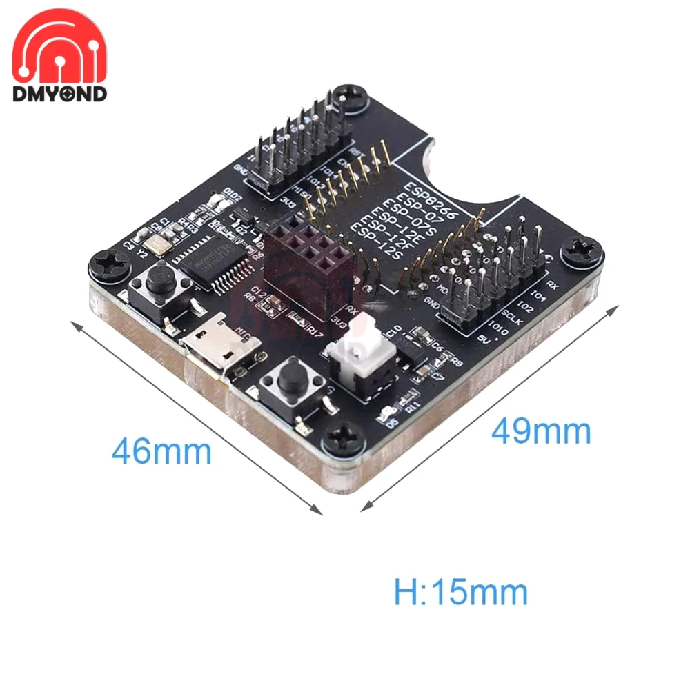 Тестовая плата ESP8266 макетная модуль Wi-Fi горелка для ESP-01 ESP-01S ESP-12E ESP-12F ESP-12S