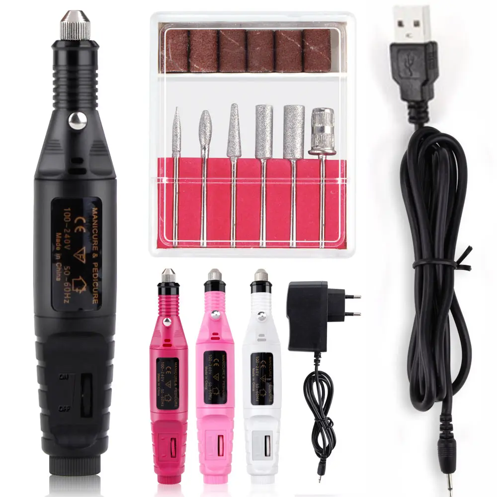 Аппарат для маникюра с твердосплавными насадками 1 набор|Электрические